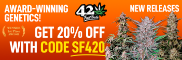 Get 20% to all the Fast Buds strains!t 20% with the code SF420